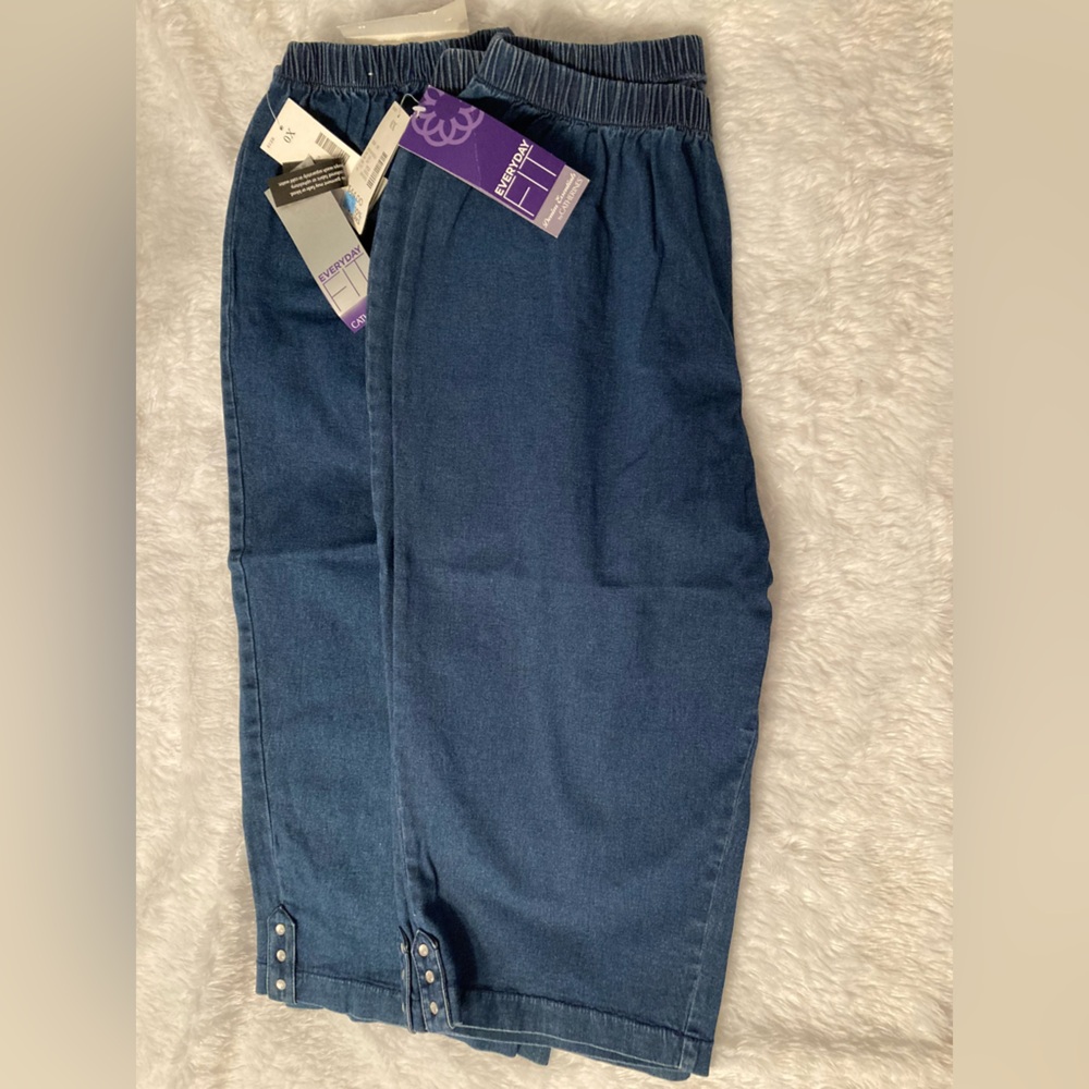 NWT’s. Catherine’s Blue Denim Capris